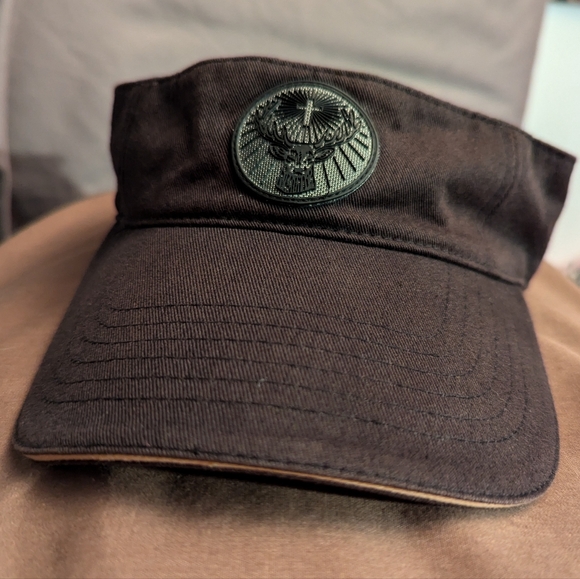 Vintage Y2K Jagermeister Adjustable Sun Visor Stag Deer Logo Black - Picture 7 of 7